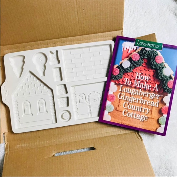 Longaberger Country Cottage Christmas Gingerbread House Mold Set. - Picture 1 of 11